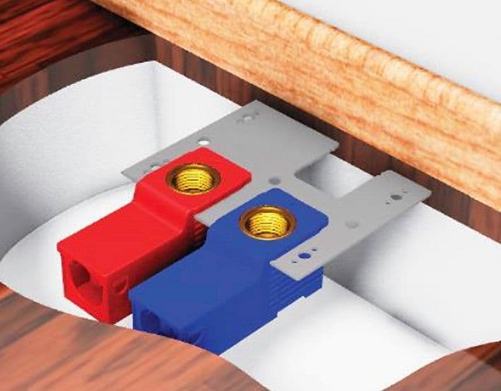 INBOUWDOOSJES BLAUW 1/2"F-16MM SCHROEF HENCO SET VAN 10 STUKS