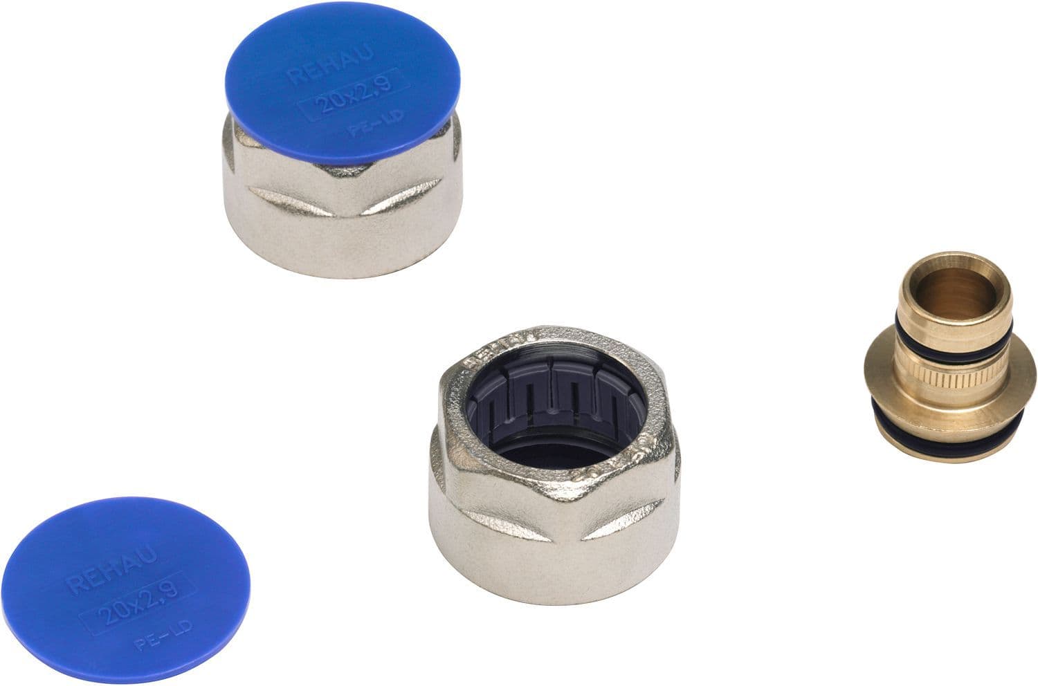 Set EK koppelingen Flex rehau 3/4"F-16MM