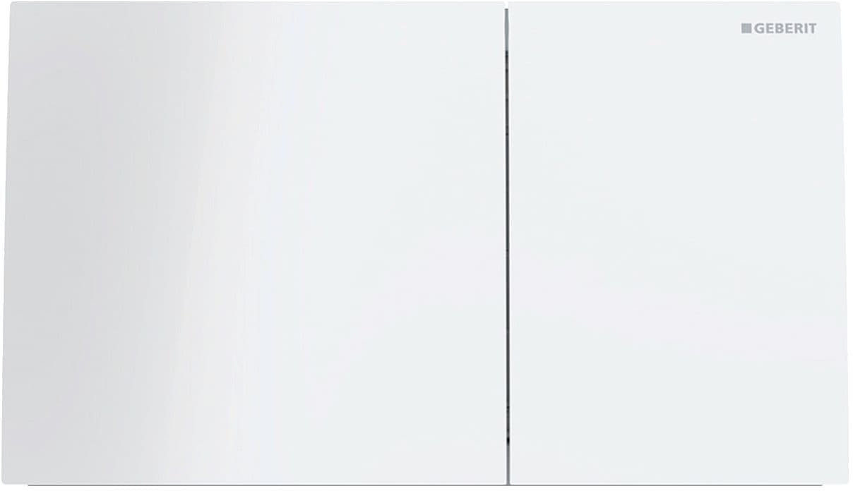 Duwplaat 2-TOETS SIGMA70 Geberit glas wit