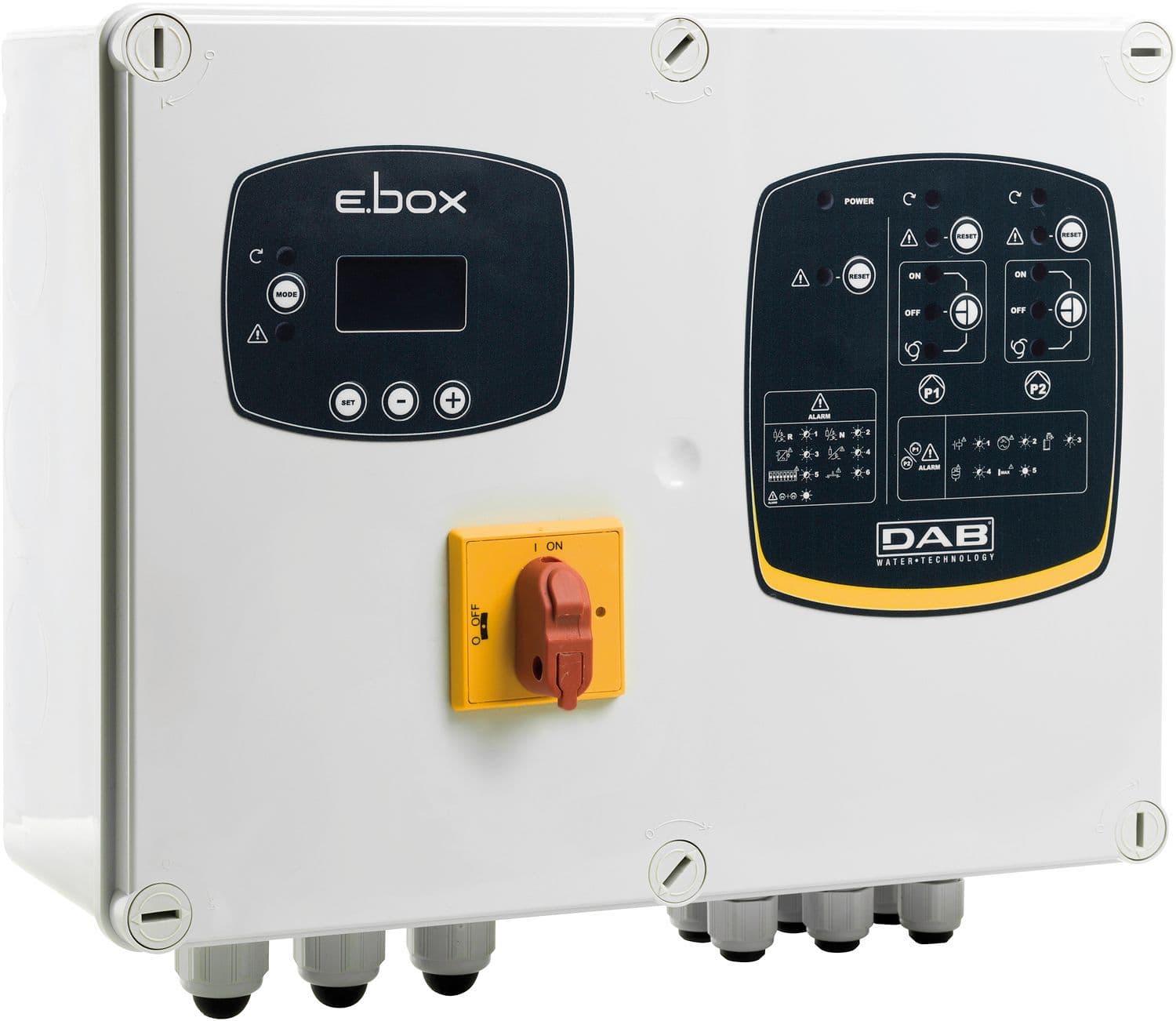 Panneau NG e.box plus Dab mono/triphase 1-2 pompes