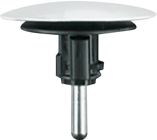 Clic plug vrijstaand/wall/corner acryl bad Metalen pin desco Collection mat wit