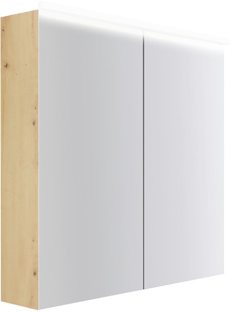 Spiegelkast COFFEE 2 deuren 800MM 4250K eiken Decor urban