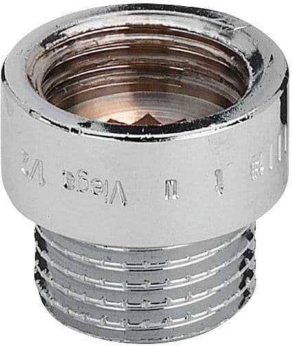 Verchroomd verlengstuk 1/2"MF 10MM