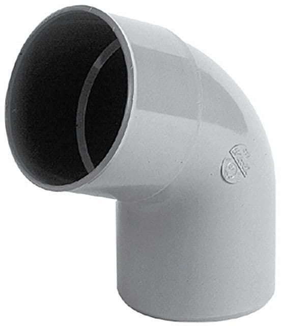PVC elleboog kW Mf 67° 90MM