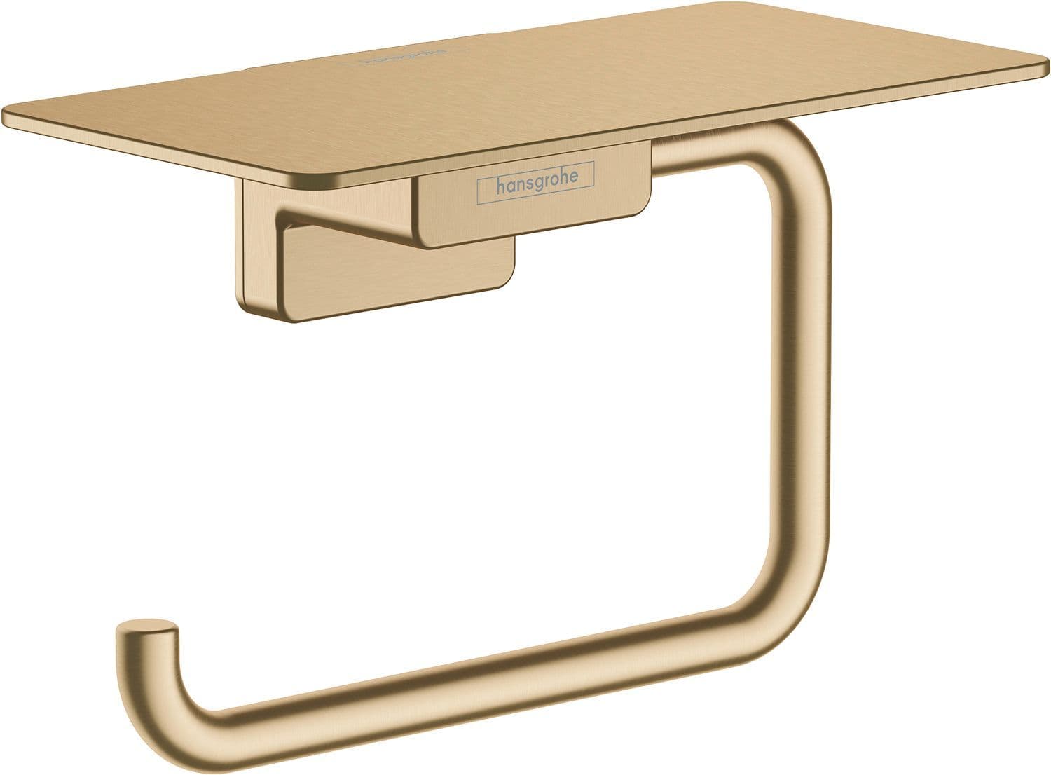 Wc papierhouder met klep AddStoris Hansgrohe brushed bronze