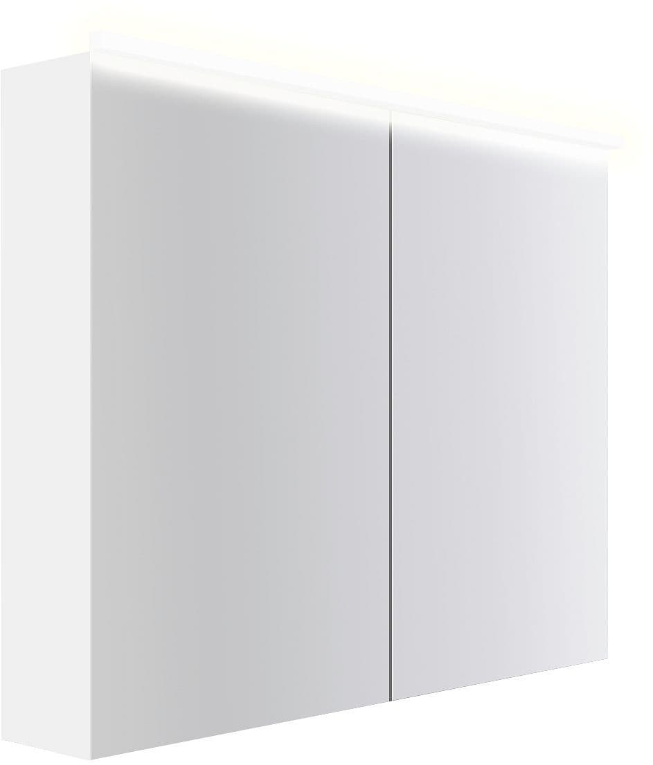 Spiegelkast COFFEE 2 deuren 1000MM 4250K mat wit