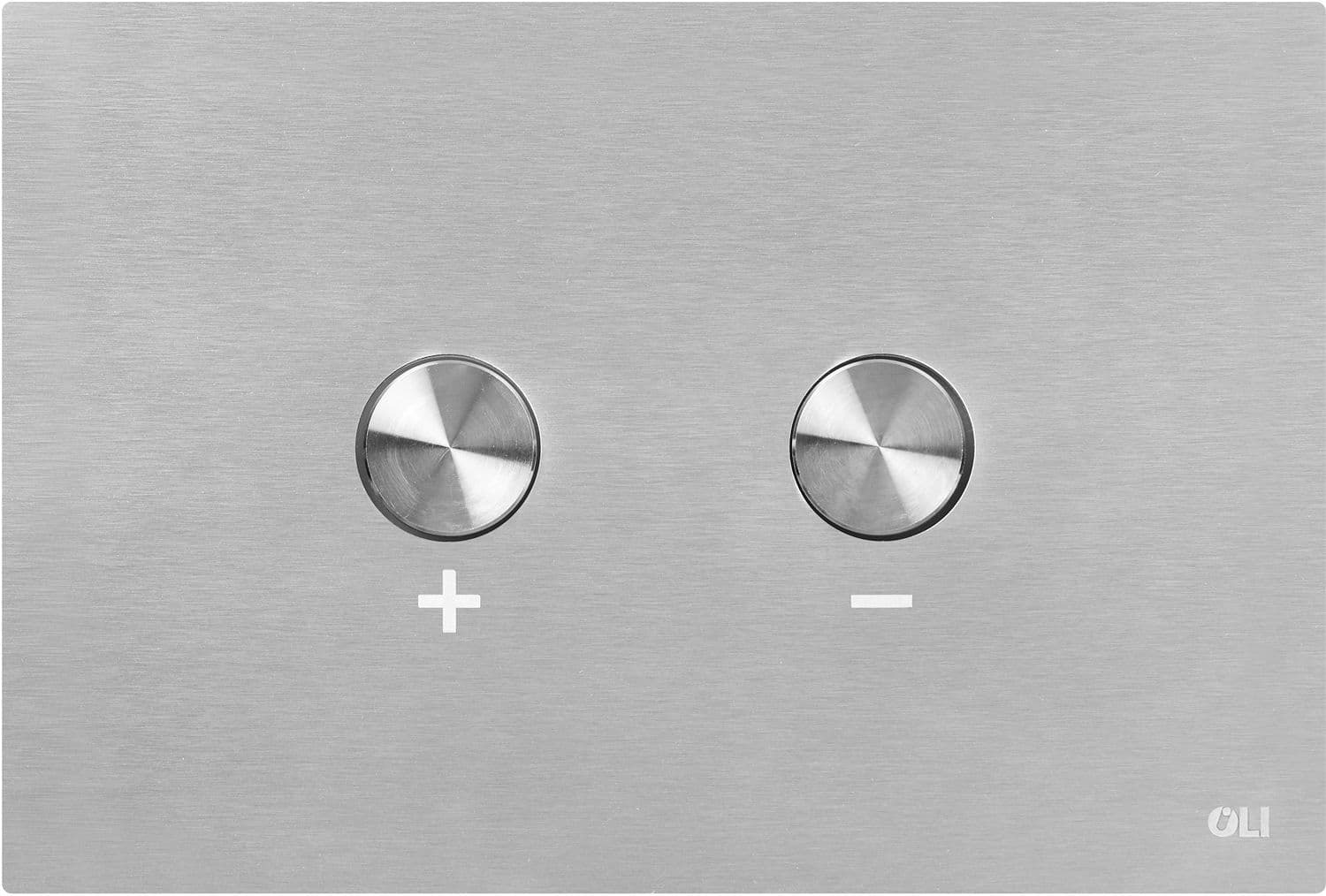 DUWPLAAT 2-TOETS BLINK PNEUMATISCH OLI INOX