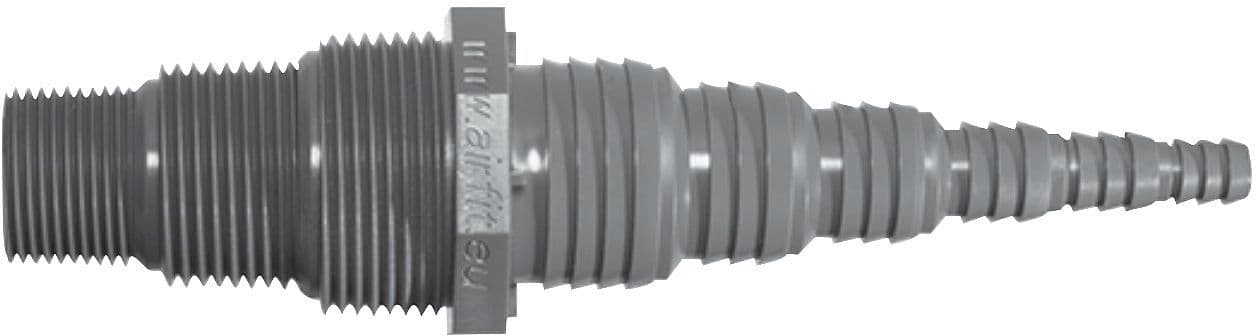 Universele pompnippel PVC 3/4"-1"-5/4"