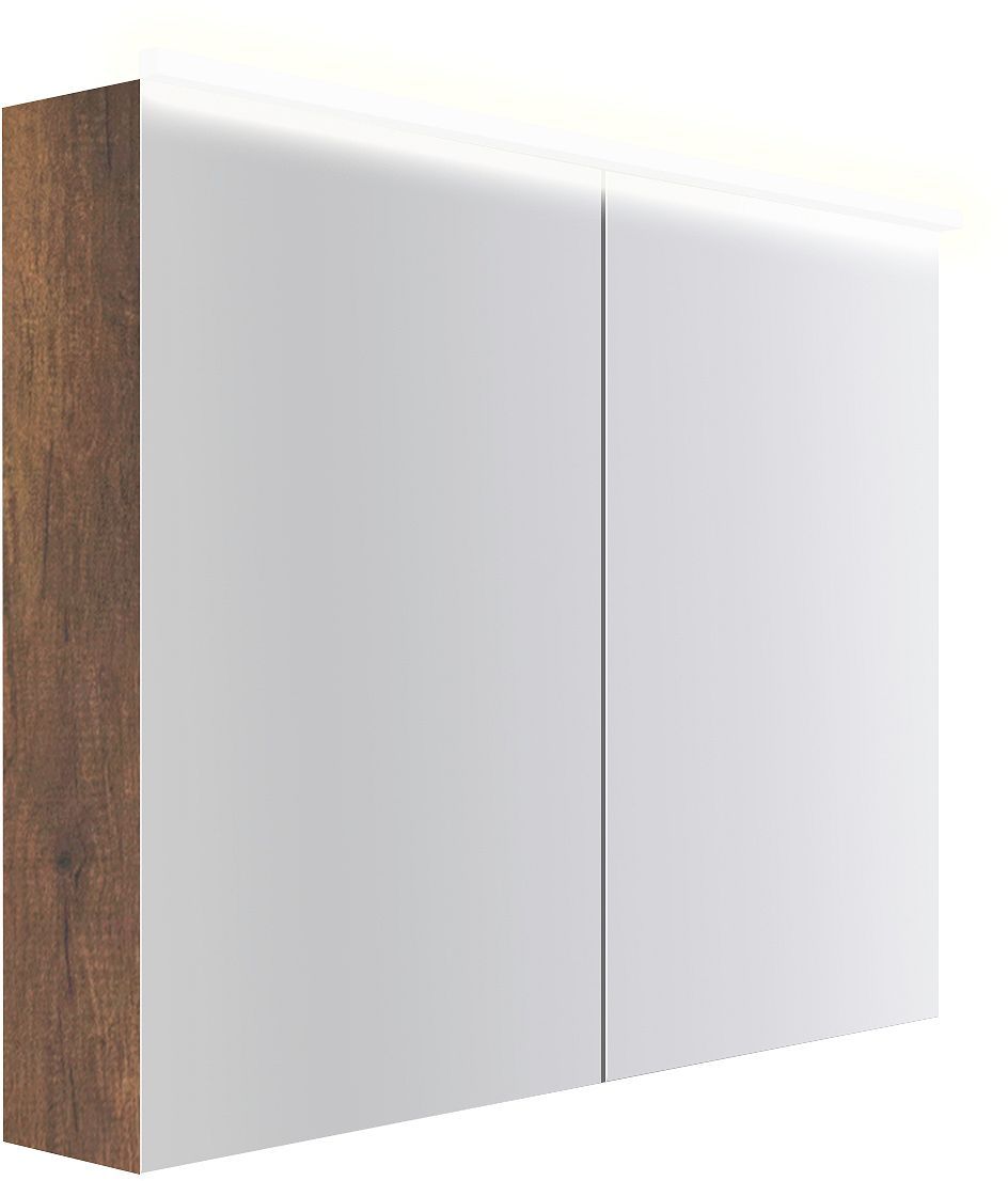 Spiegelkast COFFEE 2 deuren 1000MM 4250K eik Decor roest