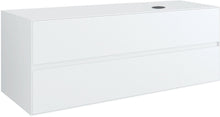ONDERBOUW 2LADES+TABLET VOOR OPBOUWLAVABO RECHTS TENSO 140CM ZONDER KRAANGAT WIT