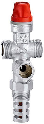 Thermisch veiligheidsventiel met vulling voor ketels met vaste brandstof Caleffi 3/4"