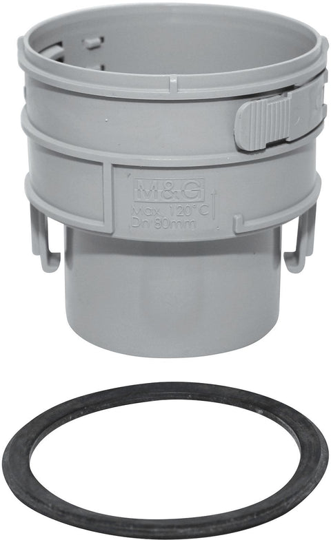 Mof flexibel vast Vaillant 80MM M flexcondens aluminium/pp