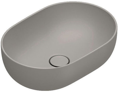 Opbouwlavabo sfera catalano cataglaze+ 50X35 H16 zonder overloop tortora satinato