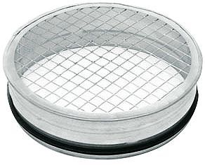 Spiral-d Eindstuk met rooster voor ventilatie 315MM