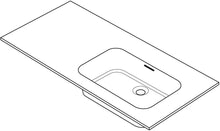 TABLET COMBO/MOLTO/PURO 125X50CM 1 LAVABO RECHTS SOLID WIT