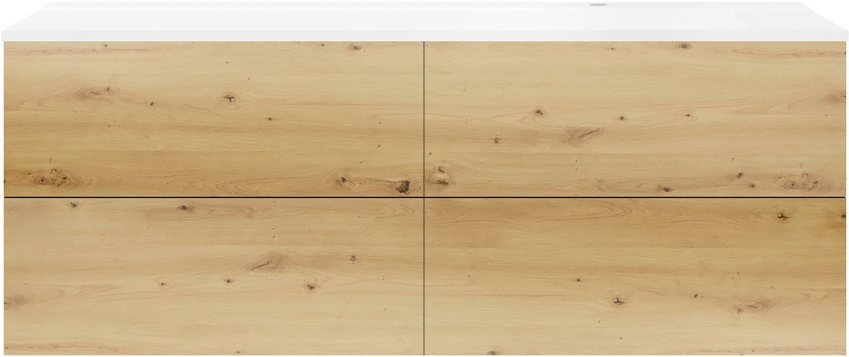 ONDERBOUW COFFEE 4 LADES 160 EIKEN DECOR URBAN+WASTAFEL RECHTS MAT WIT