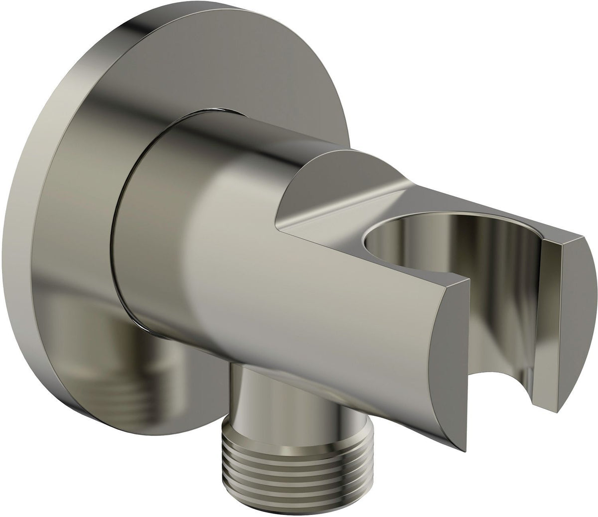 Wandaansluitbocht+handdouchehouder joy Ideal Standard Rvs look, bevestiging — SKU DESCO-187443