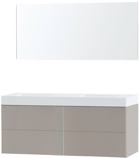 Meubel puro DU0 grijs 160 solid puro spiegel, badkamermeubelen — SKU DESCO-702363