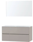 MEUBLE MOLTO POUDRE GRIS 125 DROITE SOLID MIROIR