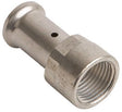 Puntstuk 16MM-1/2"F messing pers Henco