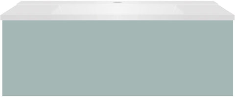 ONDERBOUW COFFEE 1 LADE 90 IJSBLAUW ZACHT MAT+WASTAFEL MAT WIT