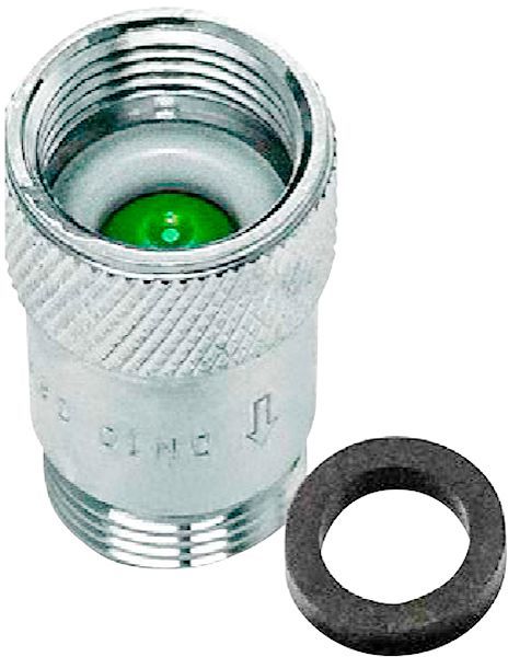 Keerklep type Eb chroom 3/8"FM