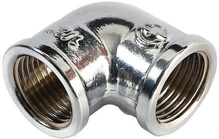 COUDE FILETE LAITON 3/4" FF CHROME