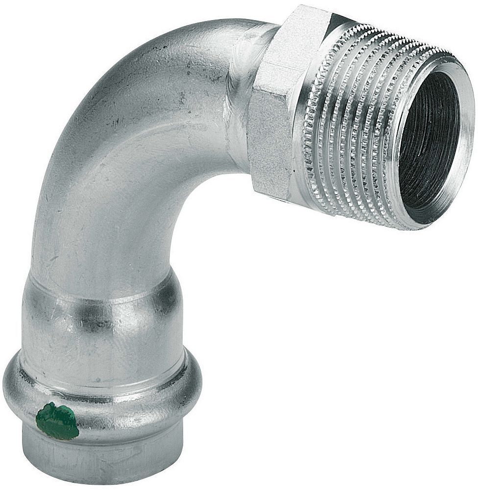 Elleboog 5/4"M-35MM sanpress inox Viega