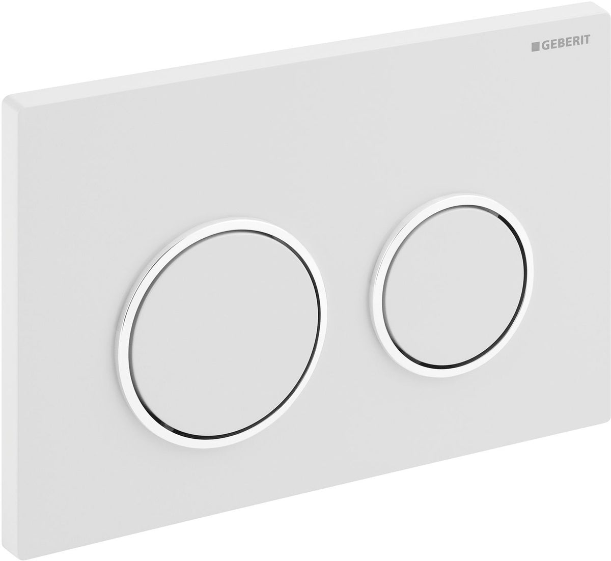Duwplaat 2-TOETS OMEGA20 rond Geberit blinkend chroom/mat chroom