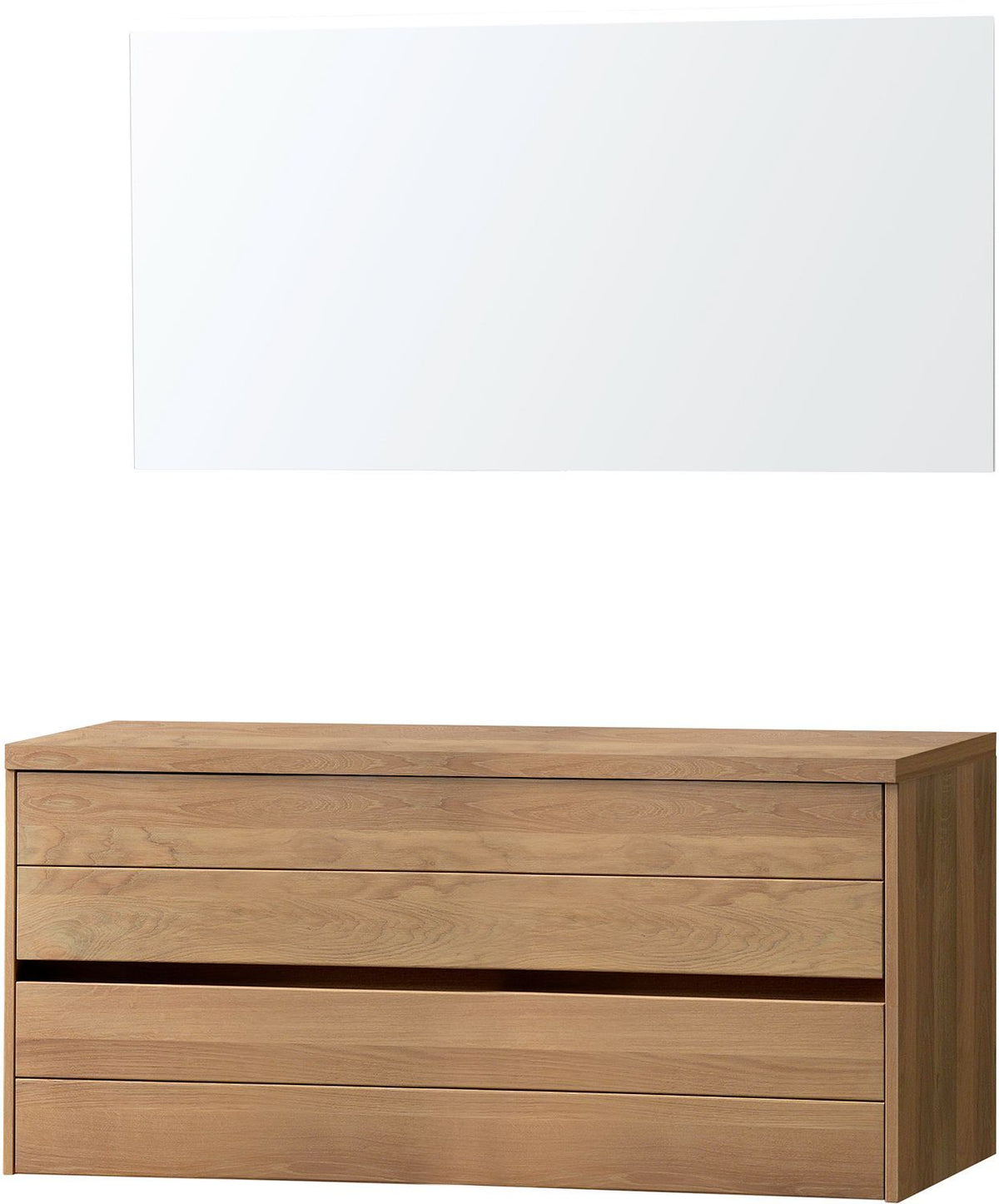 Meubel massif eik 140CM voor opbouw met spiegel