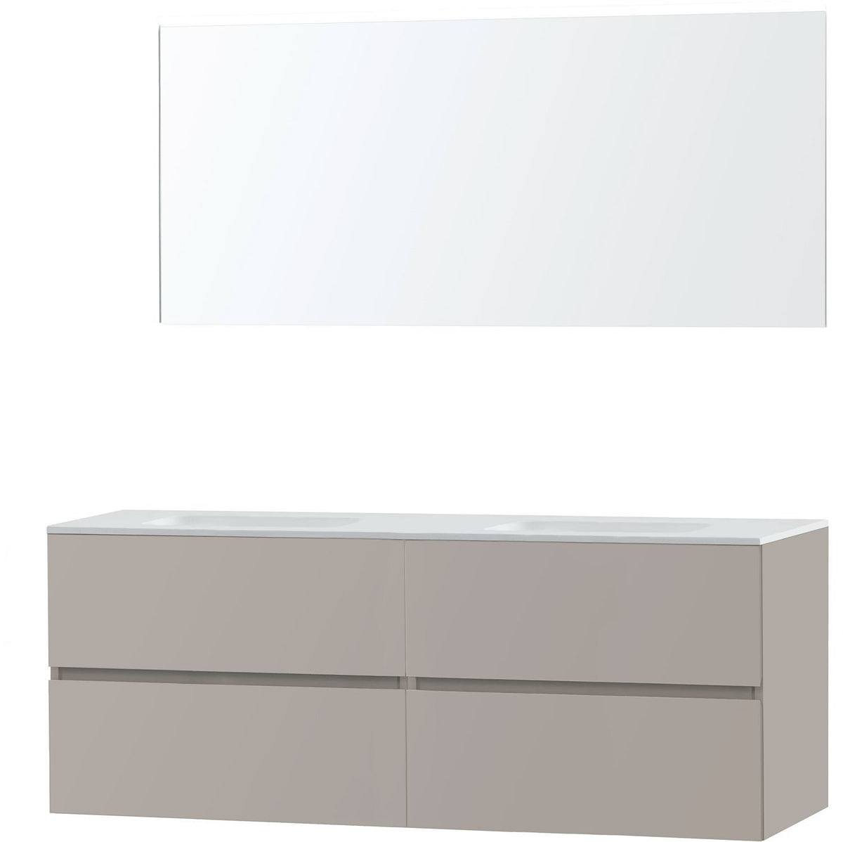 MEUBEL MOLTO GRIJS 160 SOLID SPIEGEL