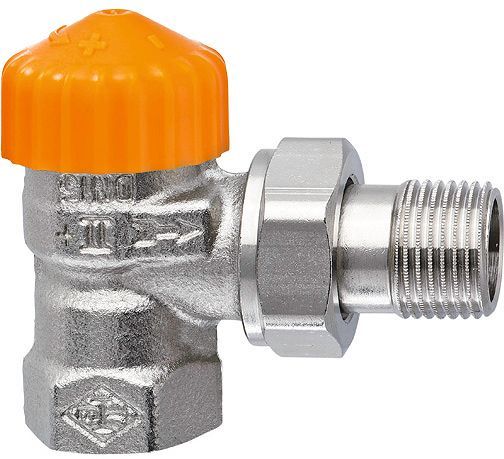 Thermostatische radiatorkraan Eclipse Heimeier 3/8"-3/8" haaks