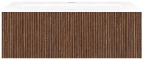 Onderbouw COFFEE 1 lade 90 notelaar smartline+wastafel porselein wit