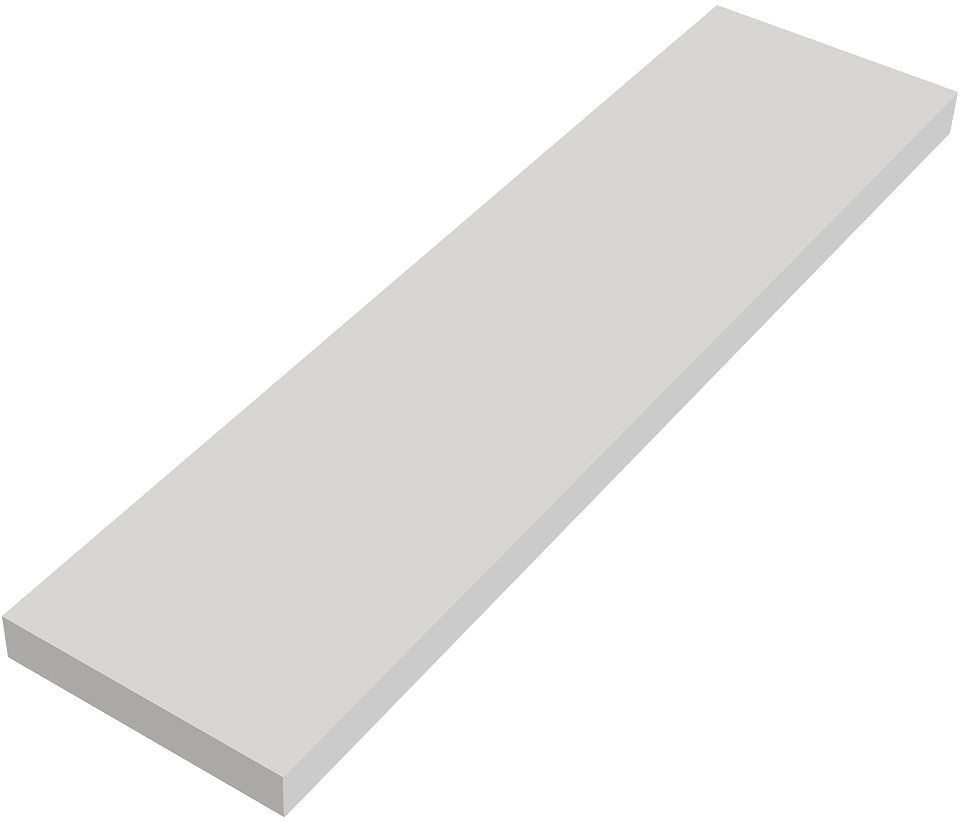 WANDTABLET COFFEE 150X600X19MM TOT 7KG FLUWEEL GRIJS MAT