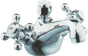 MGKR.LAVABO 1926 KLUDI AUTOM.SLUIT 125MM MESSING