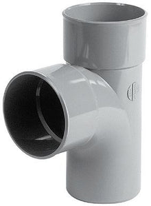 REDUCT.T PVC 87°EF NICOLL 90-50MM GRIS