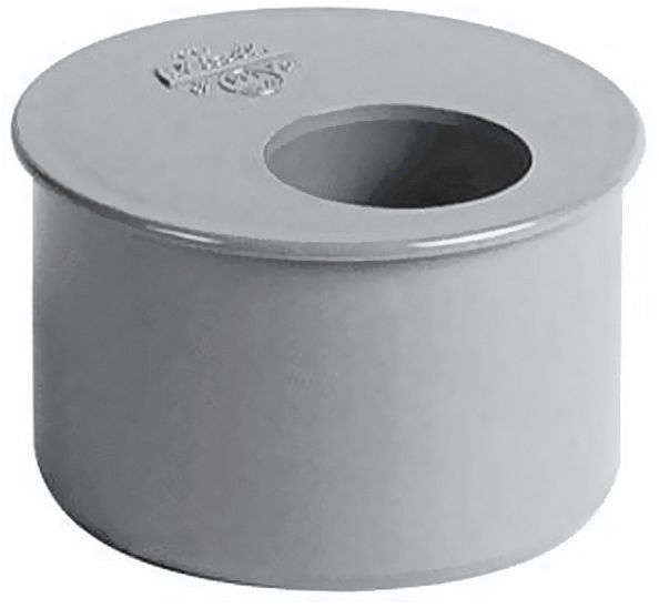 PVC VERLOOPSTUK GRIJS MF 63- 50MM