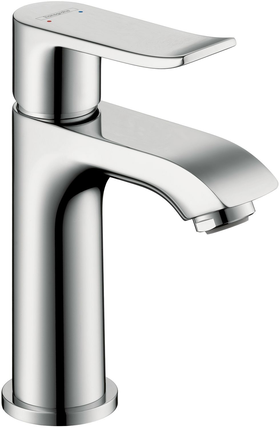 1GREEP Mengkraan lavabo Metris 100 Hansgrohe automatische sluiting chroom