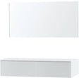 MEUBLE PURO DUO BLANC 140 1 TIROIR SOLID A POSER MIROIR