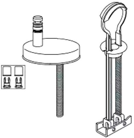 Stel scharnieren Pressalit T soft new inox, wc-zittingen — SKU DESCO-193227