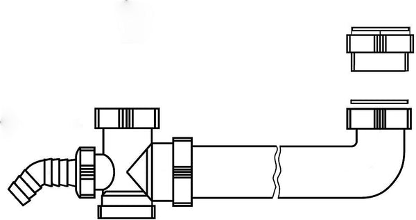 KIT DE CONNECTION REGINOX POUR LAY ON 2BAC+EVIER