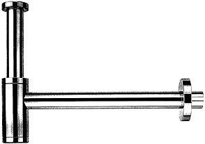 Design sifon 5/4"ELEGANTA rond chr Viega