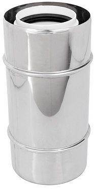 Adapter M/M voor inox Pp 80/125MM
