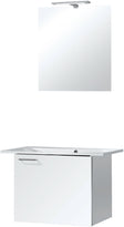 Meubel bizzy 80/60 met spiegel 60 met verlchting wit