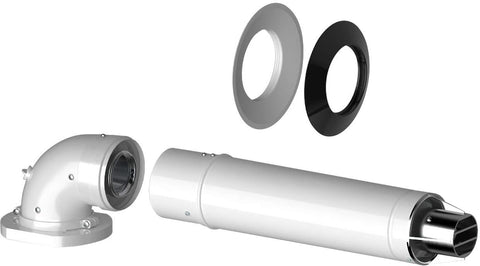 MUURDOORVOER+ADAPTER 60/100MM ALU/ALU BOSCH