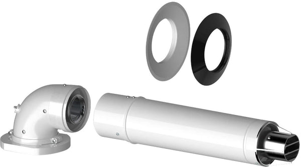 MUURDOORVOER+ADAPTER 60/100MM ALU/ALU BOSCH