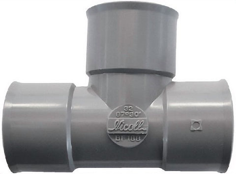 PVC T kW Nicoll 90°.FFF 90MM