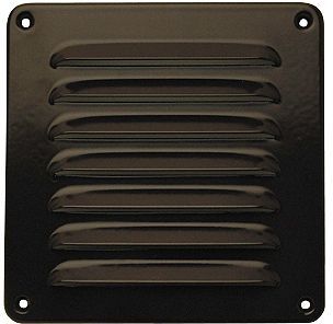 GRILLE D'AERATION ALU BRUNE B16-H16CM