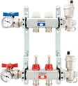 Collectorset inox compleet vloerverwarming d-floor 2 kringen 3/4" EK