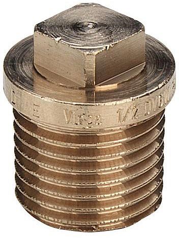 Bronzen stop 1/2"M Viega